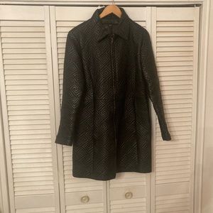 Leather coat